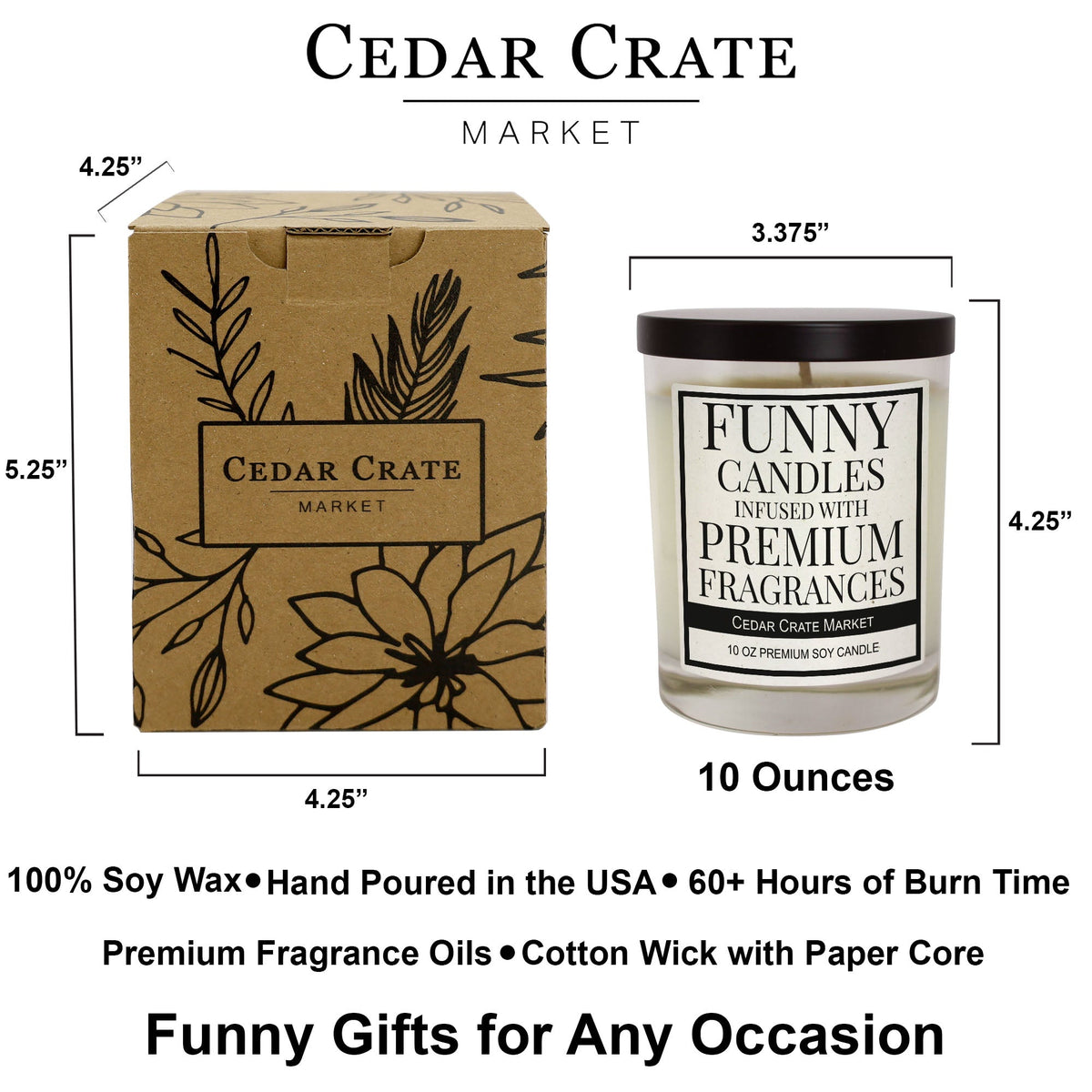 Neighbor Gifts - Thank You For Being Awesome Soy Candle Jar