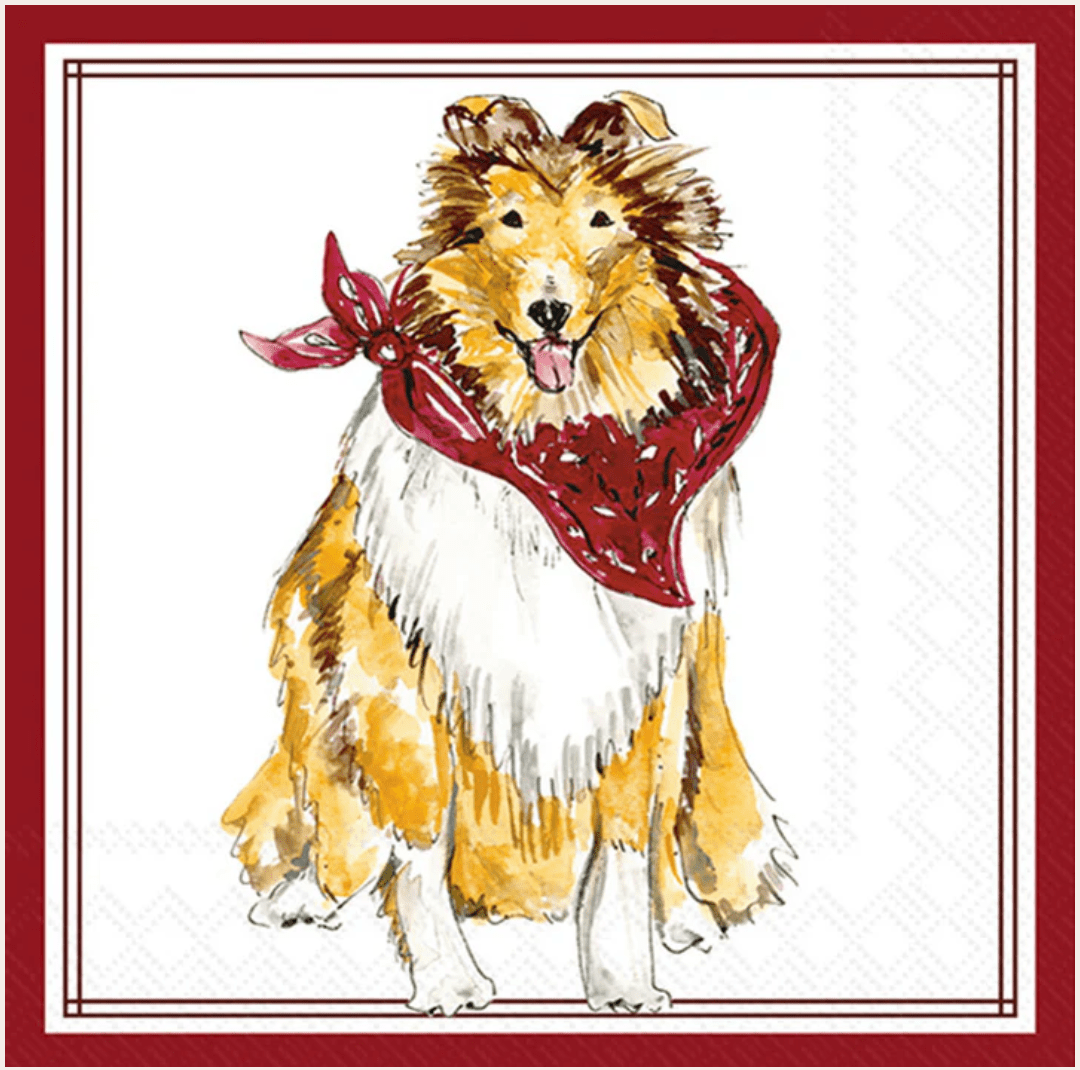 Her Majesty, Maroon Cocktail Napkins