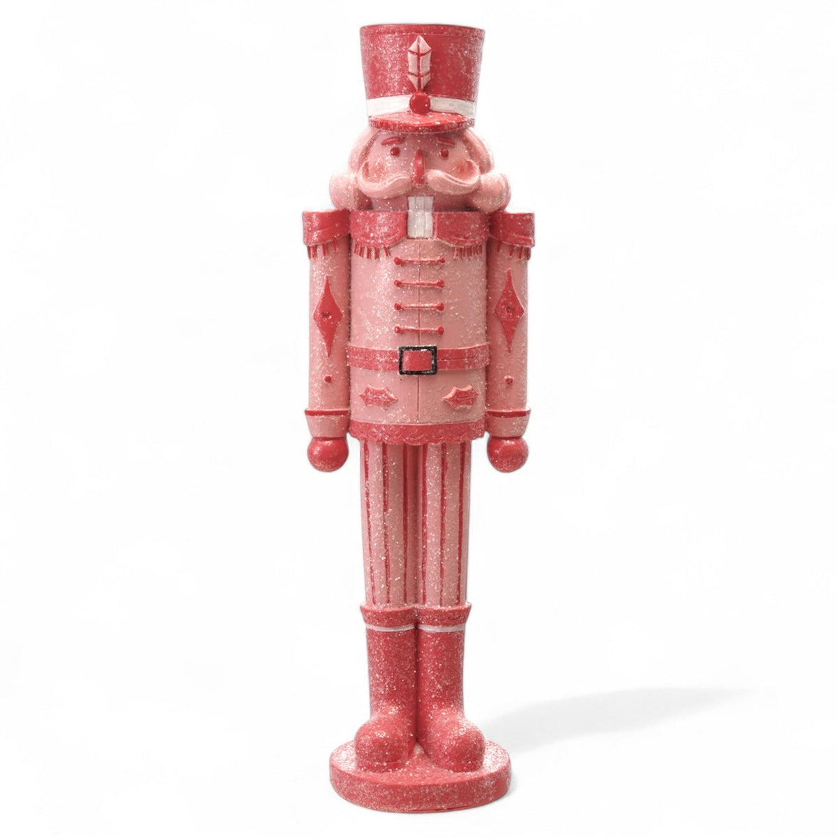 Pink & Red Sugar Coated Nutcracker Figurine
