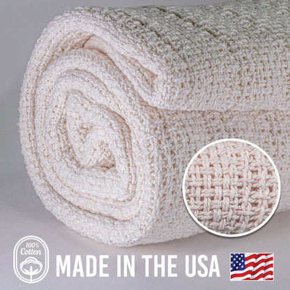 100% Cotton Utility Blanket  60" x 48"