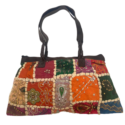 Patchwork Vintage Indian Fabric Shoulder Handbag - Thailand