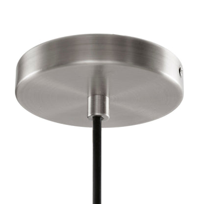 Bell Glass Pendant Light – Gold, Bronze or Silver Metal Base, Clear Glass Shade & Adjustable Cord | 9" Dia