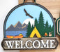 Finished - Lake Canoe Camping Door Hanger Sign