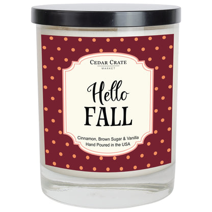 Fall Candle - Hello Fall