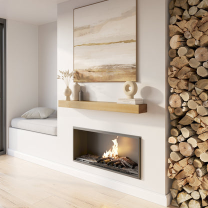 Classic Paulownia Wood Fireplace Mantel Shelf