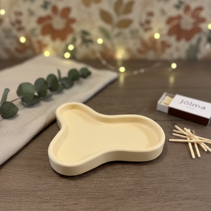 Jesmonite Clover Trinket Tray | Handcrafted Jewelry Dish