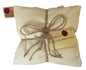 Triple Square Pillow in Natural Denim