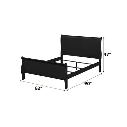 Louis Philippe Sleigh Style Bed