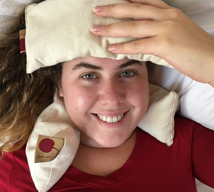 Feel Better Pack in Natural Denim: Square, Eye Pillow & Neck Wrap