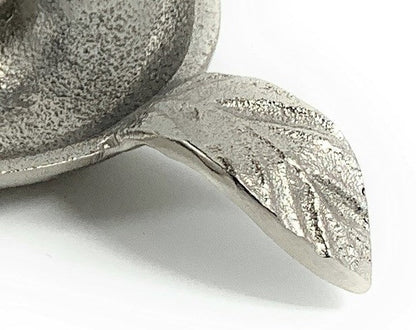 Vibhsa Taper Candlestick Holder Dish-Silver