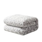 DaDa Bedding Milky White Purple Faux Fur Sherpa Throw Blanket