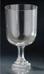 Glass Vase with Pedestal, 2 Size Options