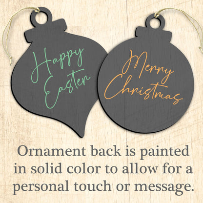 Santa's Holiday Nutcracker Wooden Ornaments by G. Debrekht - Christmas Santa Snowman Decor - 8691401
