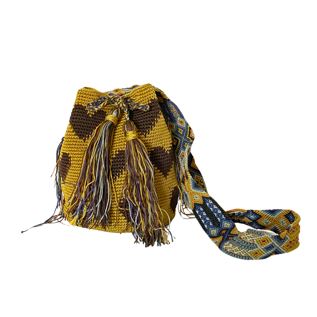 Catalina Hearts Crochet Cross-Body Bag One of a Kind - Mexico