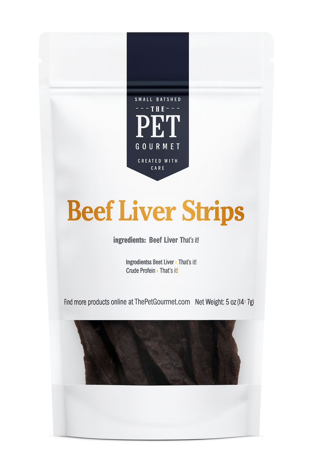 Beef Liver Jerky Strips for Dogs – 5 oz