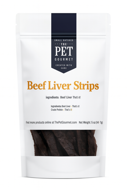Beef Liver Jerky Strips for Dogs – 5 oz