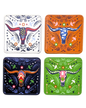 Longhorn Coasters, Set of 4