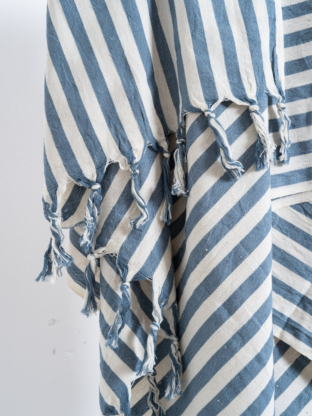 Girit Blue Cotton Linen Towel