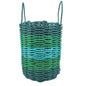 Five Stripe Rope Storage Basket Hunter Green, Green, Teal