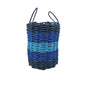 Five Stripe Rope Storage Basket Navy Blue, Blue, Light Blue