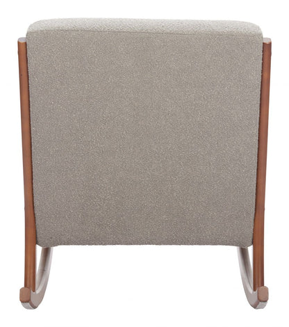 Hady Textured Fabric Rocking Chair