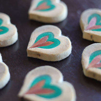 Reclaimed Piano Hammer Hearts