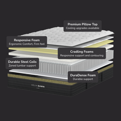 Helix Dawn Luxe Mattress - Includes TENCEL™ Cover