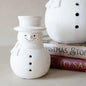 White Terracotta Snowman Figurine