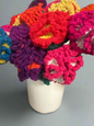 Handmade Fair Trade Wool Carnation – Eco-Friendly, Crocheted, Unique Floral Decoration