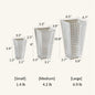 Crystal-Cut Look Glass Vase
