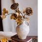 French Dried Look Faux Rose Stem 26" Tall