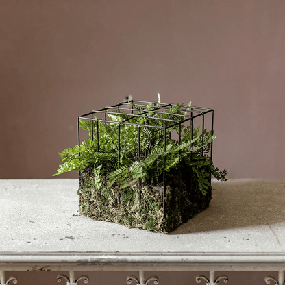Woodland Cube Garden Accent