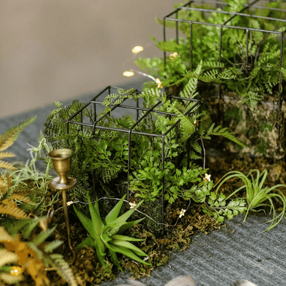 Woodland Cube Garden Accent