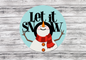 Finished - Snowman Door Hanger