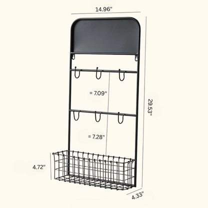 Industrial Garden Tool Storage Rack