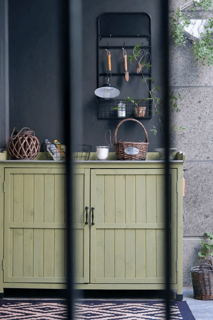 Industrial Garden Tool Storage Rack