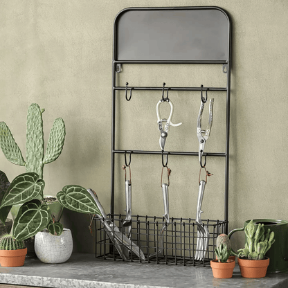Industrial Garden Tool Storage Rack