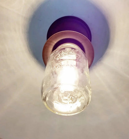 Mason Jar Exterior Outdoor Porch Farmhouse Ceiling Light Fixture