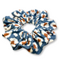 Blue Cheetah Scrunchie