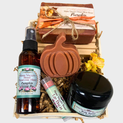 Handmade Goat Milk Soap + Body Butter & Perfume | Pumpkin Patch Gift Crate
