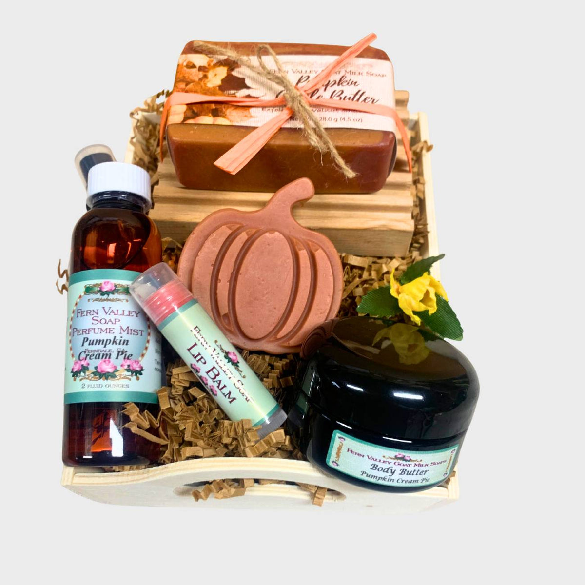 Handmade Goat Milk Soap + Body Butter & Perfume | Pumpkin Patch Gift Crate
