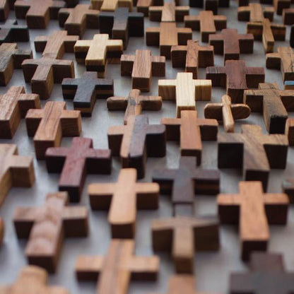 Handmade Wooden Pocket Crosses