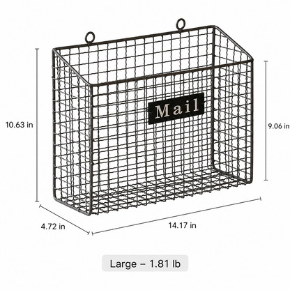 Farmhouse Wire Mail Organizer