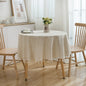 Plaid Cotton Linen Round Tablecloth Wedding Hotel Banquet Cloth Table Cover Indoor Dining Room Kitchen Outdoor Decor Manteles