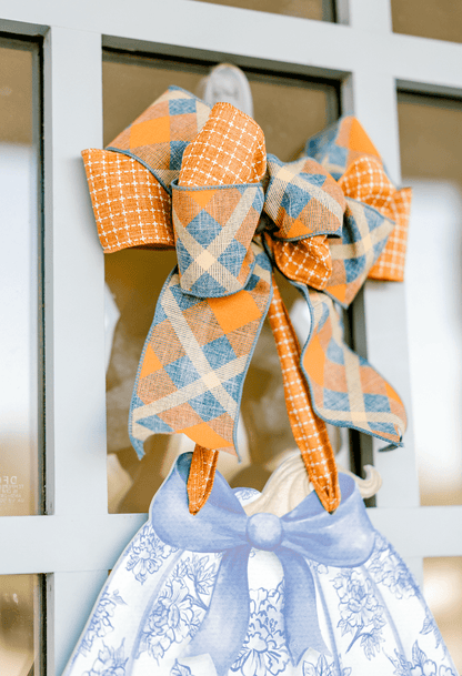 Pumpkin Trio (Blue)- Door Hanger