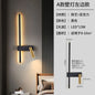 Wall lamp Nordic modern black and white minimalist living room sofa background wall decorative lamp light luxury bedroom bedside