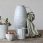 White Stoneware Pitcher – 3-3/4 Quart, 12.5"