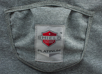 Premium Heavy-Duty Round Fire Table Cover, Platinum Series, 36.5'Dia'x25''H