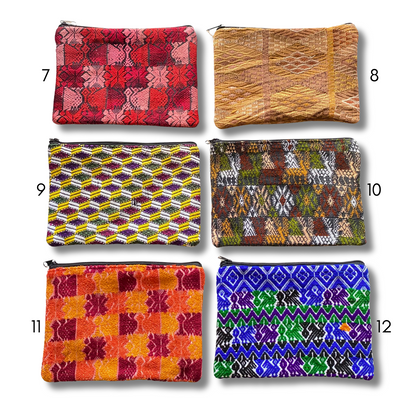 Maya Up-cycled Huipil Cosmetic One-of-a-Kind Bag (XL) - Guatemala