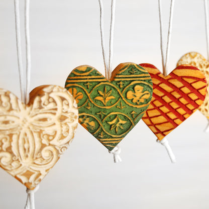 Engraved Heart Ornaments